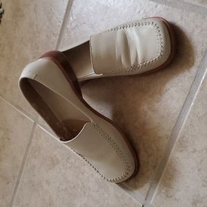 Cream loafers